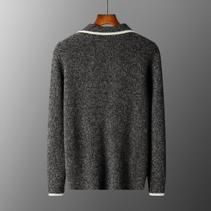 Men's Ribbed Half-Zip Pullover