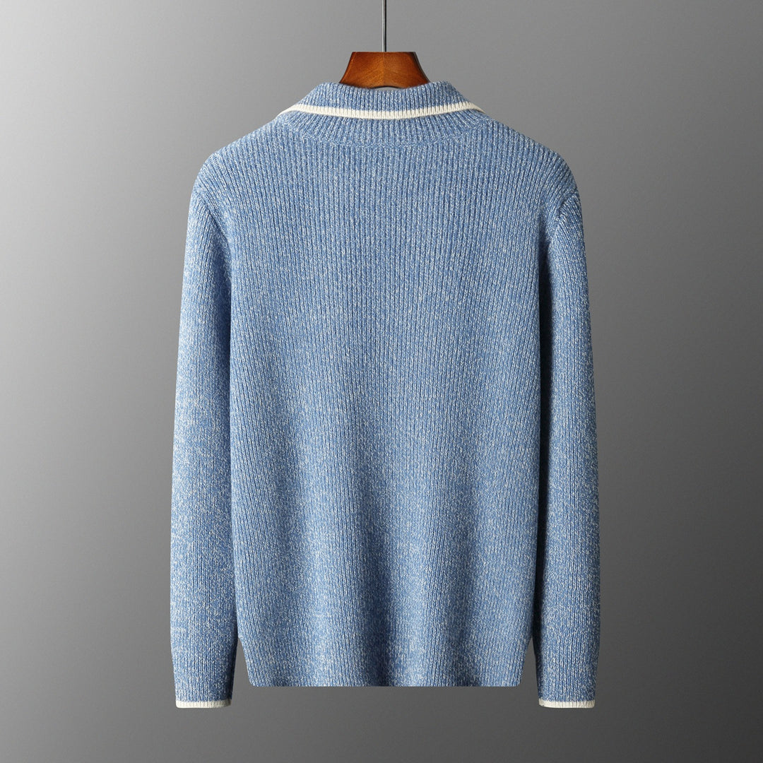 Men's Ribbed Half-Zip Pullover