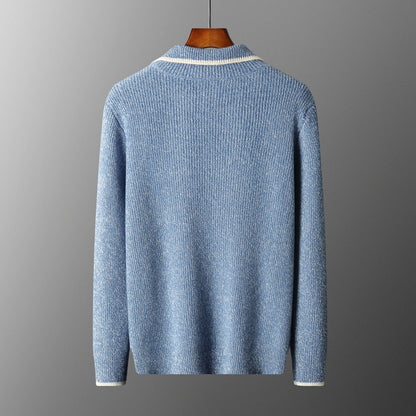 Men's Ribbed Half-Zip Pullover