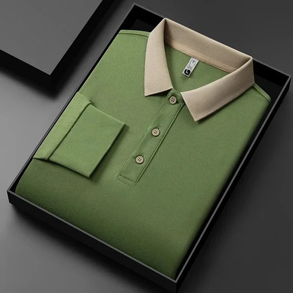 Men’s Textured Polo Shirt