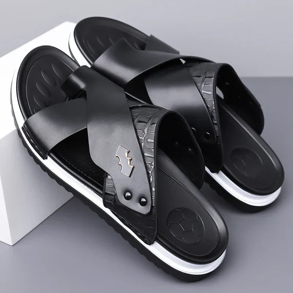 Men’s Cross-Strap Casual Sandals