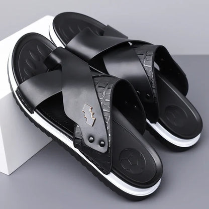 Men’s Cross-Strap Casual Sandals