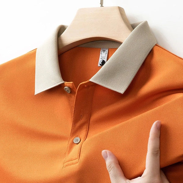 Men’s Textured Polo Shirt