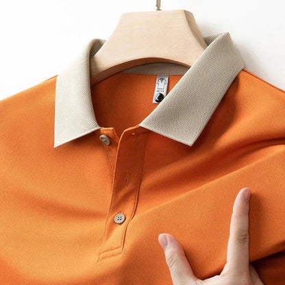 Men’s Textured Polo Shirt