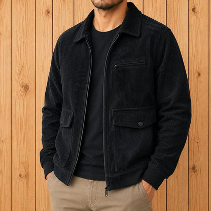 Men's Casual Zip-Front Jacket