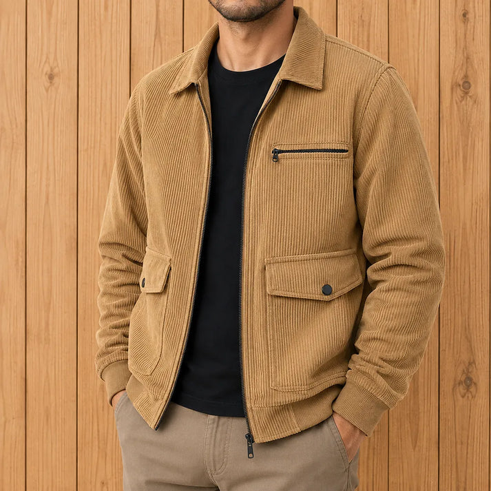 Men's Casual Zip-Front Jacket