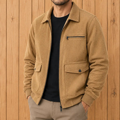 Men's Casual Zip-Front Jacket