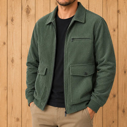 Men's Casual Zip-Front Jacket