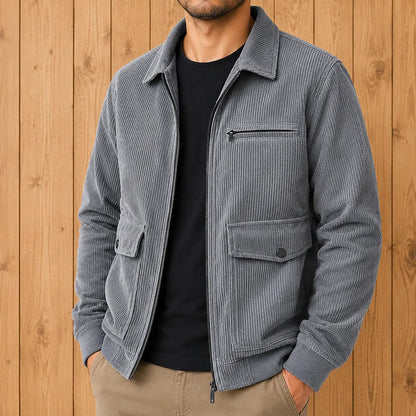 Men's Casual Zip-Front Jacket