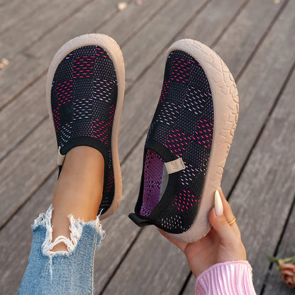 Women's Knit Slip-On Walking Sneakers