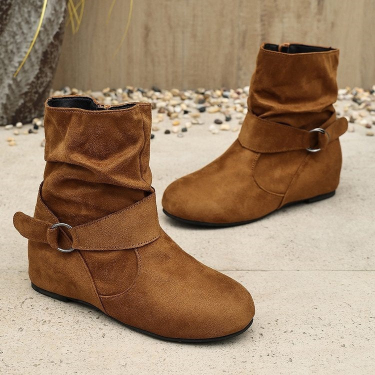 Women's Buckle Ankle Boots