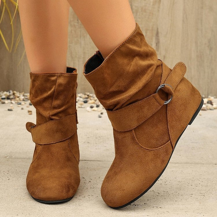 Women's Buckle Ankle Boots