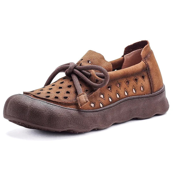 Women’s Cutout Platform Lace-Up Loafers
