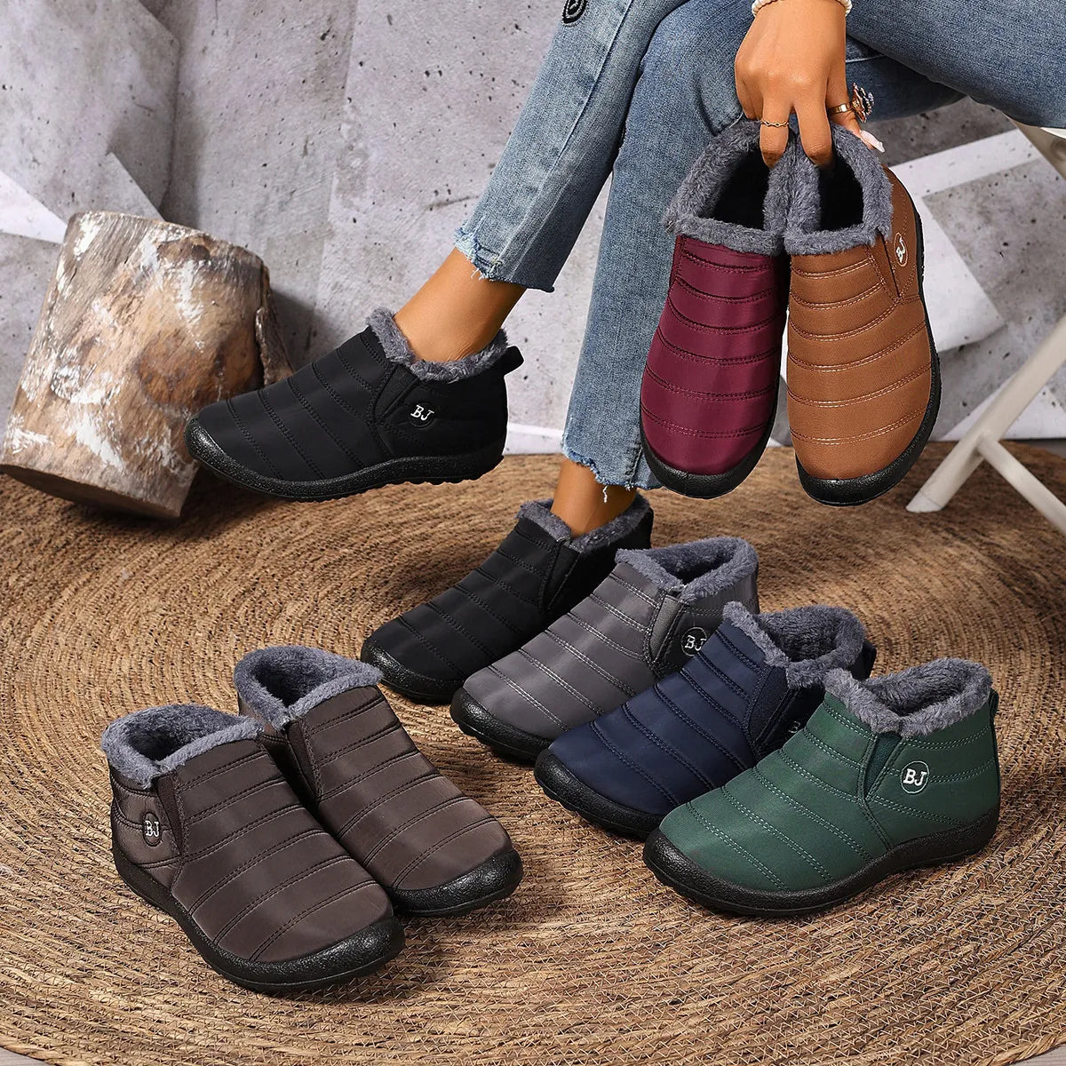 Women's Quilted Ankle Boots
