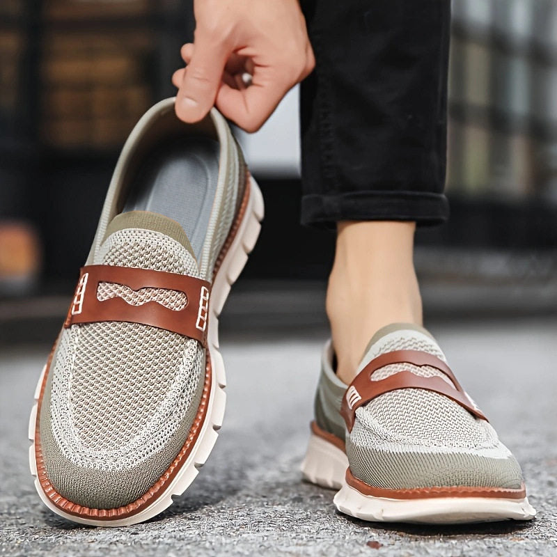 Men's Mesh Slip-On Loafers