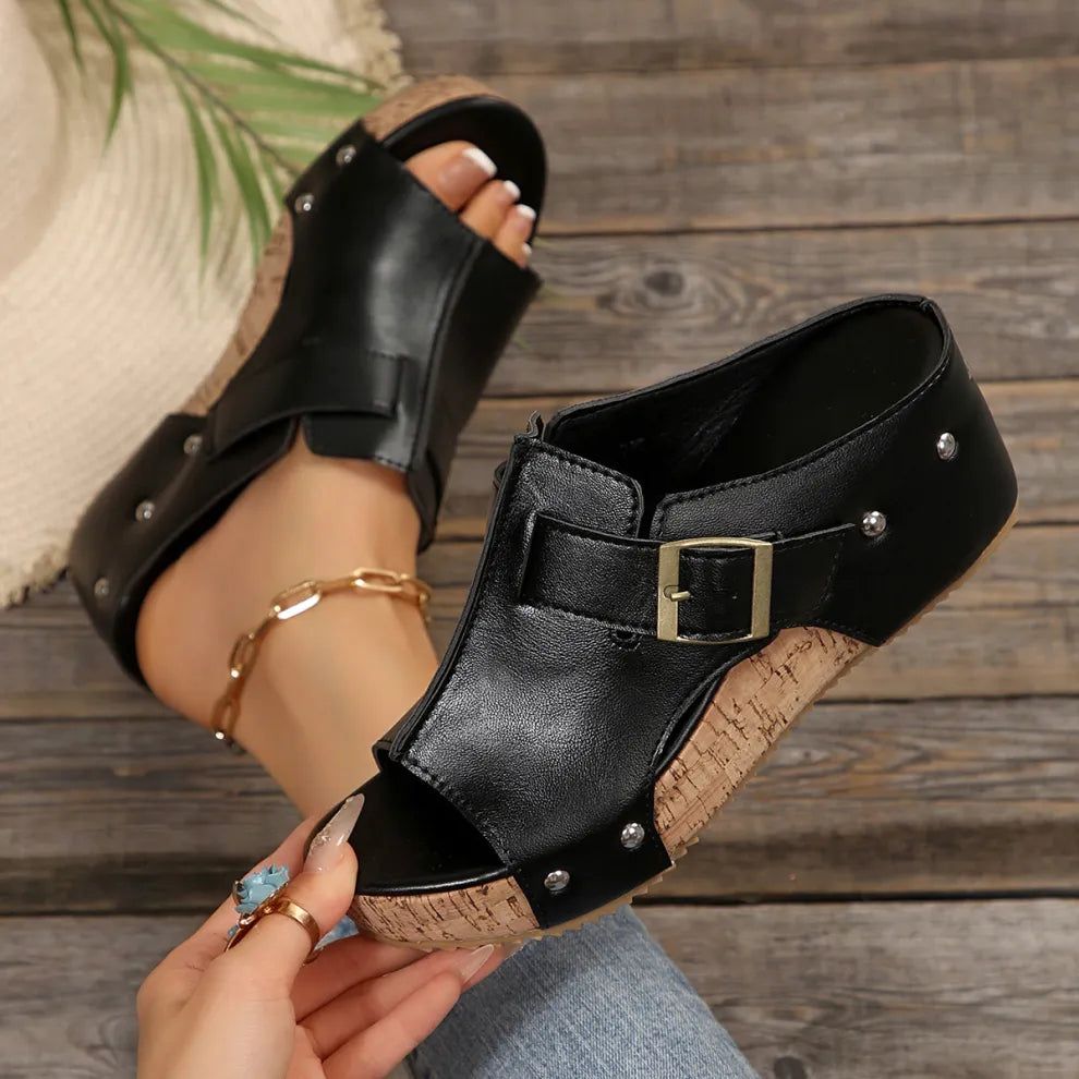 Women's Velcro Studded Sandals
