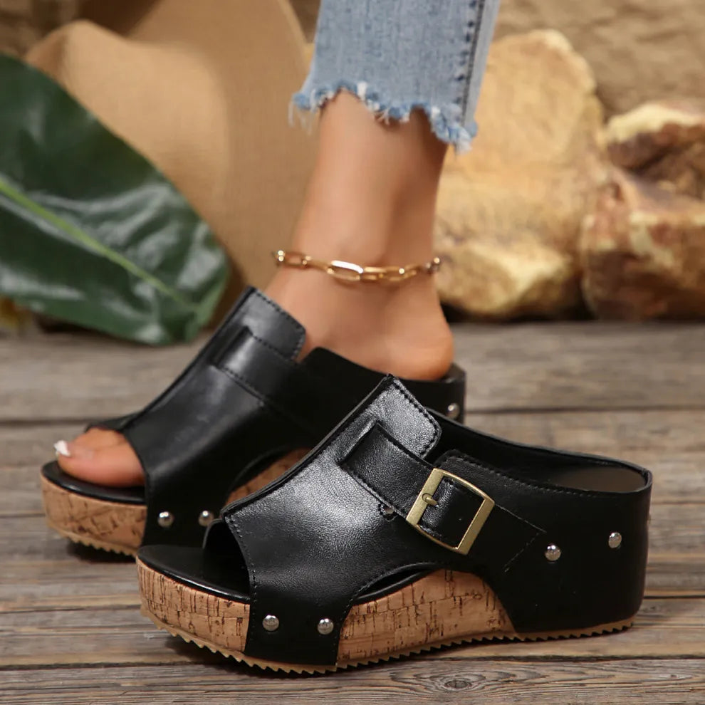Women's Velcro Studded Sandals