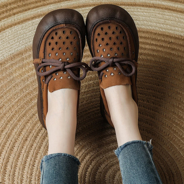 Women’s Cutout Platform Lace-Up Loafers