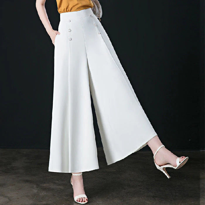 Women's Pleated Wide-Leg Pants