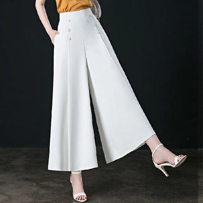 Women's Pleated Wide-Leg Pants