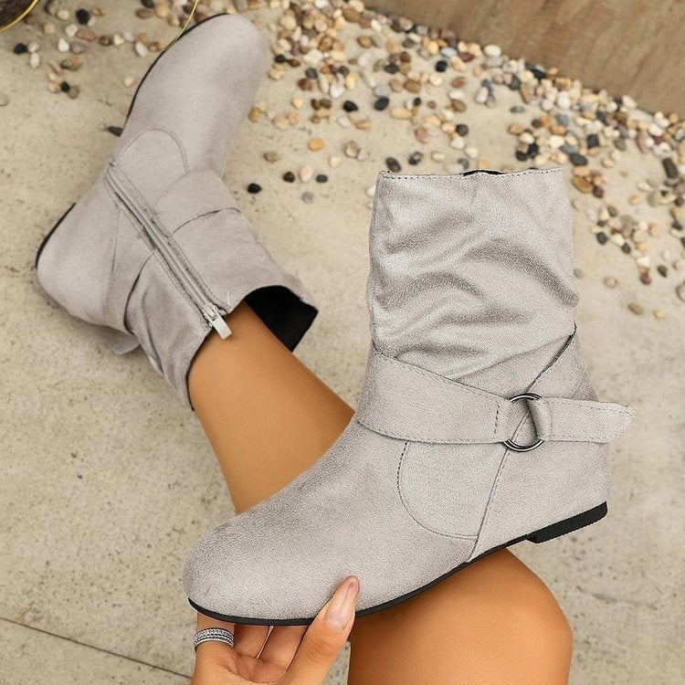 Women's Buckle Ankle Boots