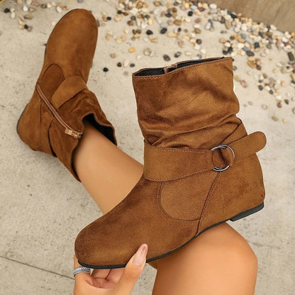 Women's Buckle Ankle Boots