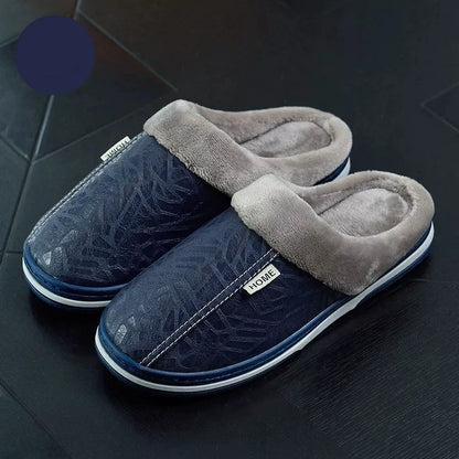 Unisex Plush Lined Slip-On Slippers