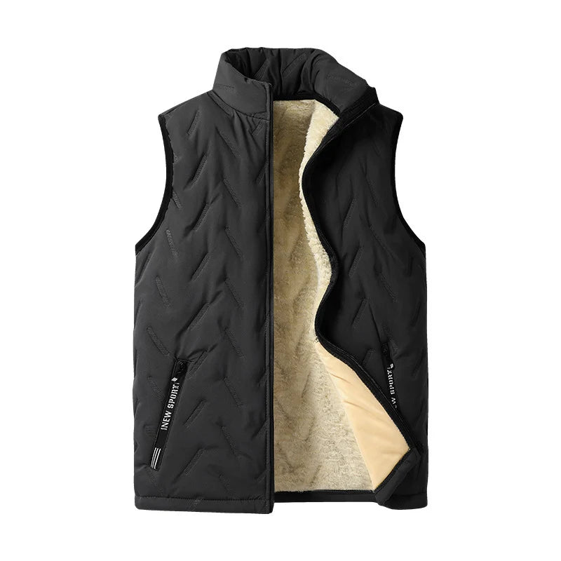 Men's Quilted Stand-Collar Vest