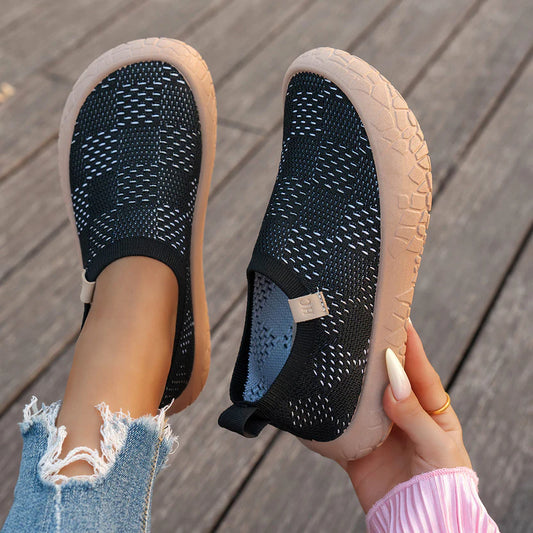 Women's Knit Slip-On Walking Sneakers