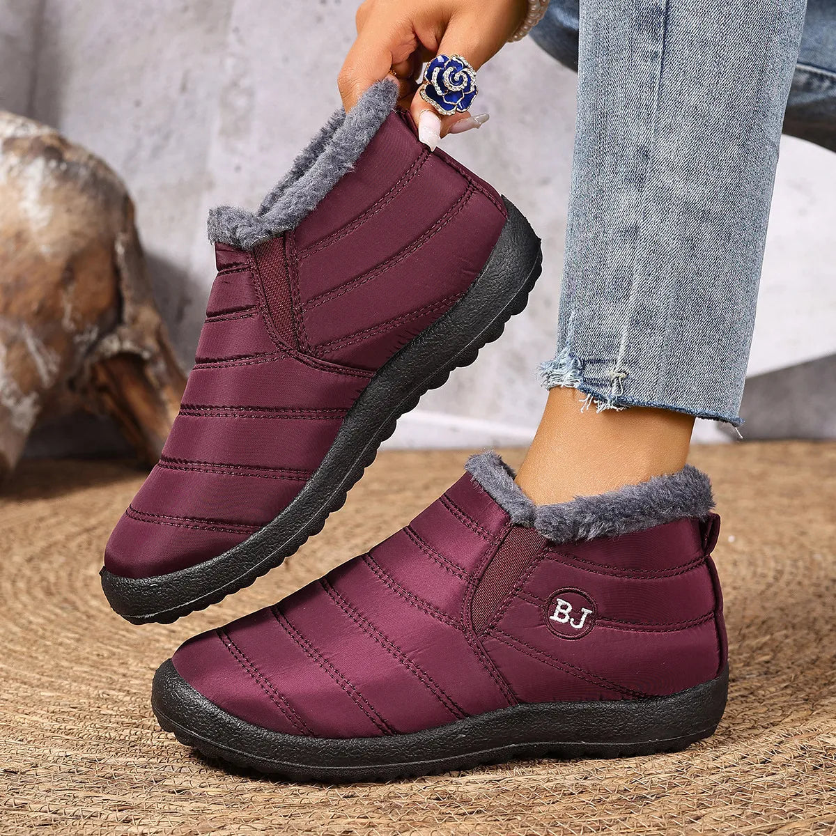 Women's Quilted Ankle Boots