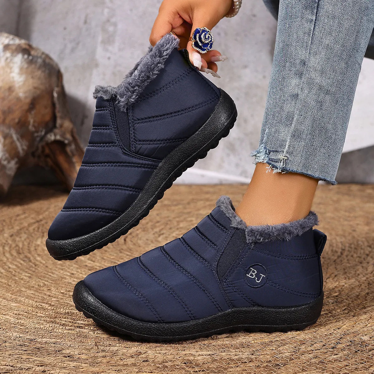 Women's Quilted Ankle Boots