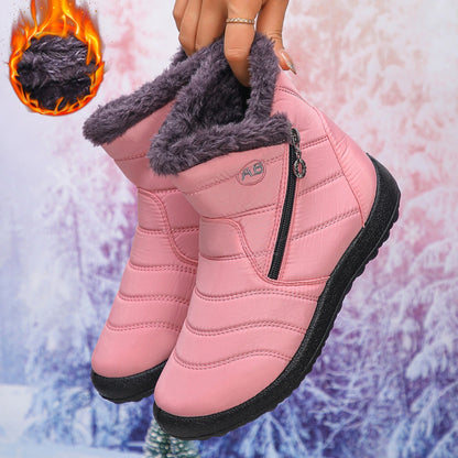 Women's Fuzzy Trim Ankle Boots