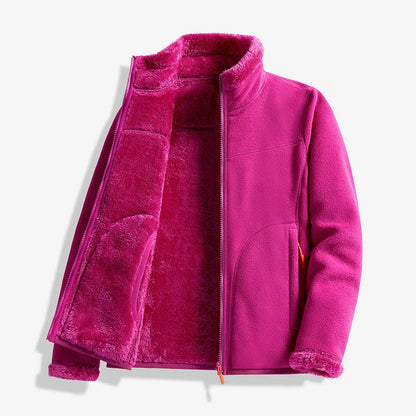 Unisex Full-Zip Jacket with Stand Collar