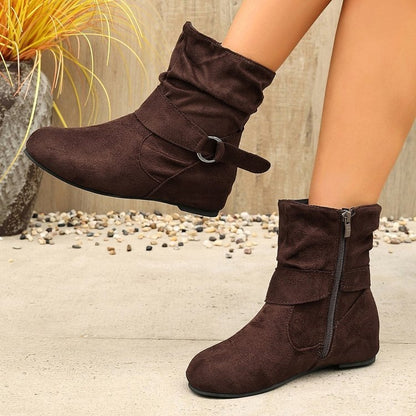 Women's Buckle Ankle Boots