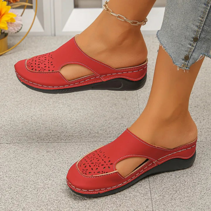 Women's Perforated Wedge Slip-On Clogs