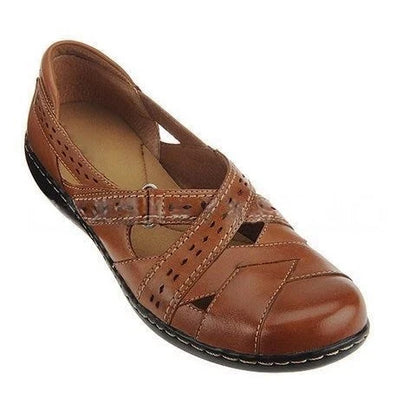 Women’s Cutout Strap Flat Shoes