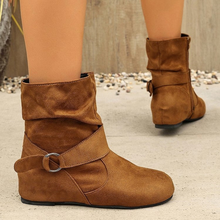 Women's Buckle Ankle Boots