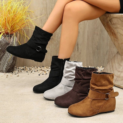 Women's Buckle Ankle Boots