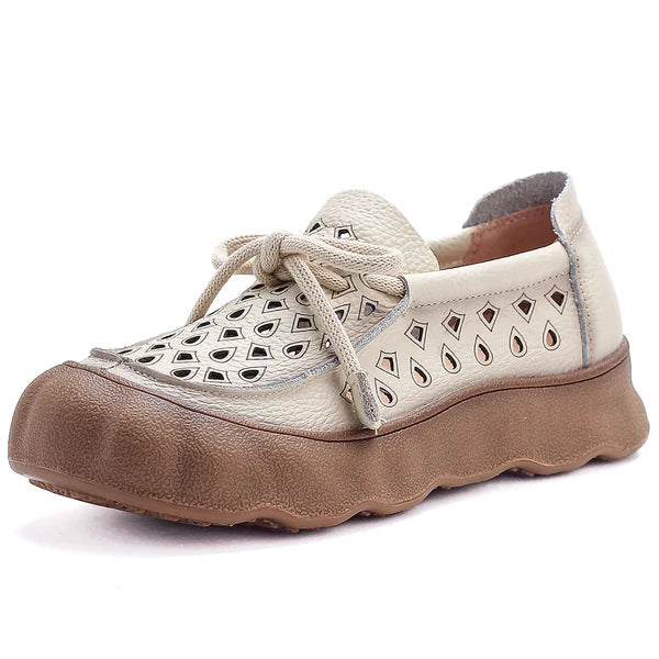 Women’s Cutout Platform Lace-Up Loafers