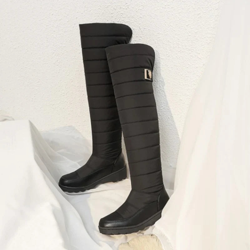 Women's Quilted Pull-On Tall Boots