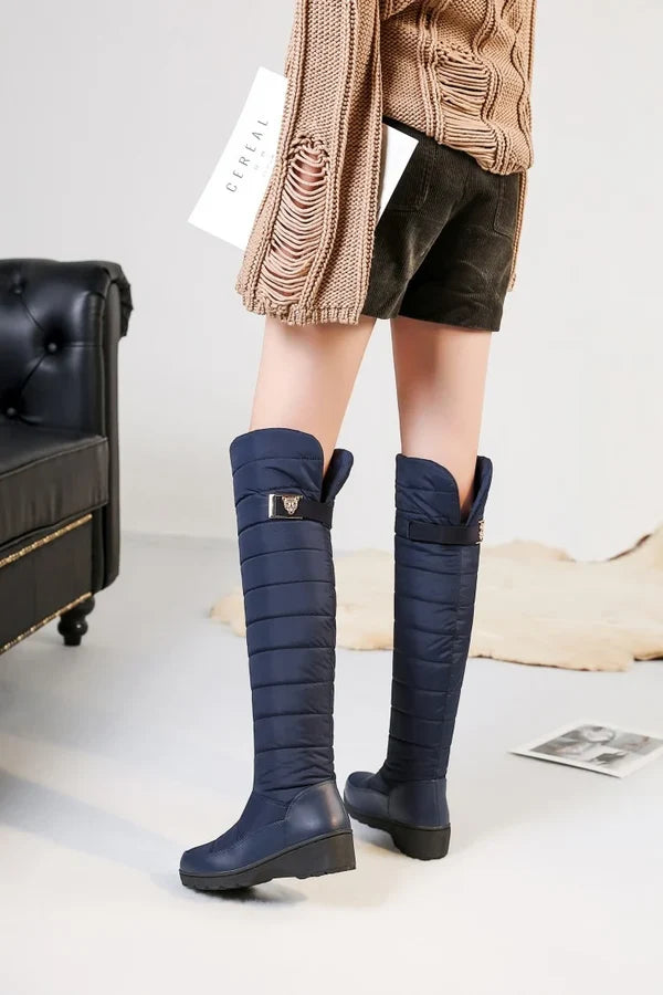 Women's Quilted Pull-On Tall Boots