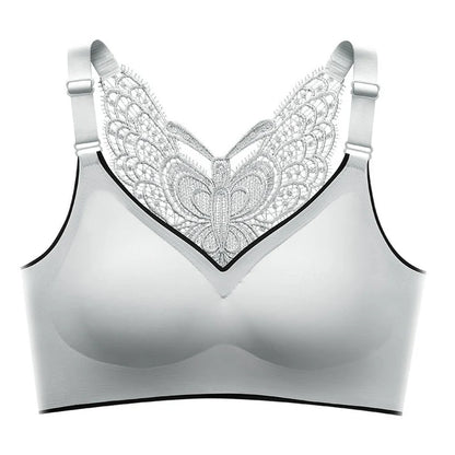 Women's Butterfly Lace Back Wire-Free Bra