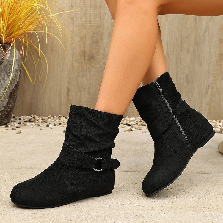 Women's Buckle Ankle Boots
