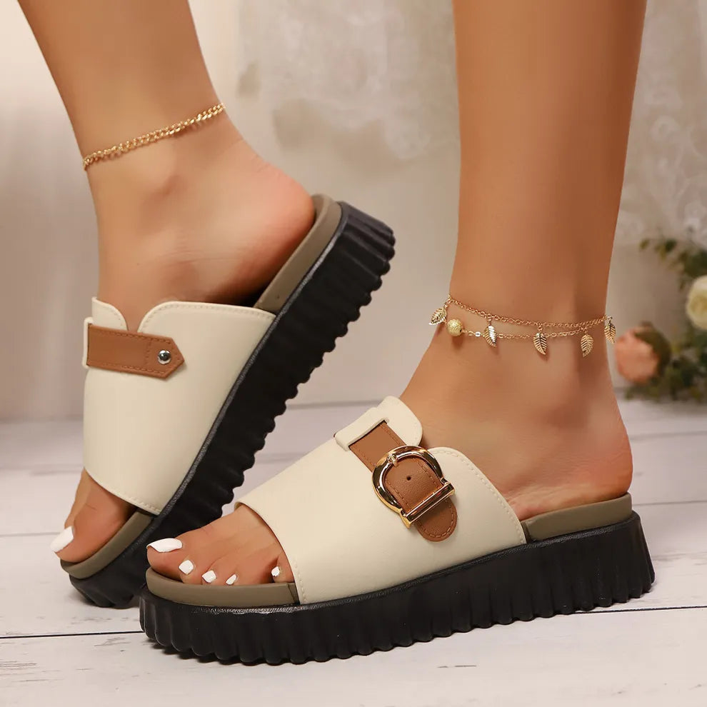 Women's Buckle Strap Platform Sandals