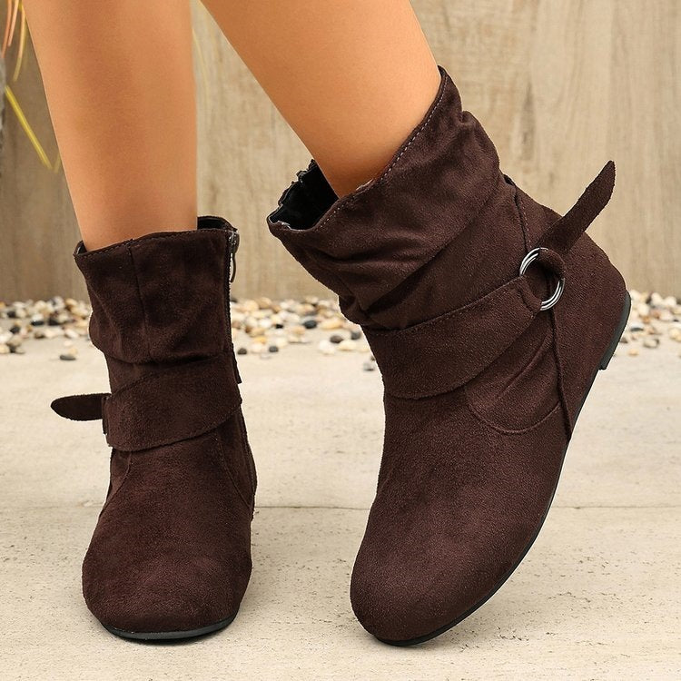 Women's Buckle Ankle Boots