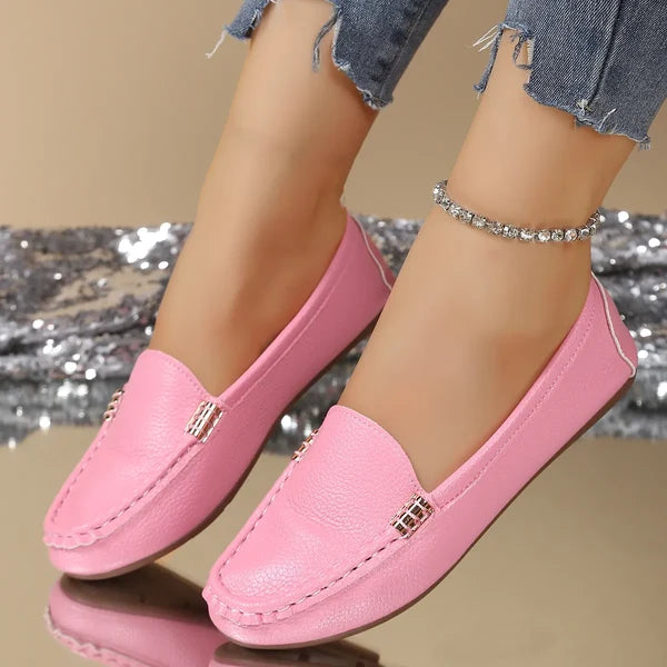 Women's Buckle Slip-On Loafers