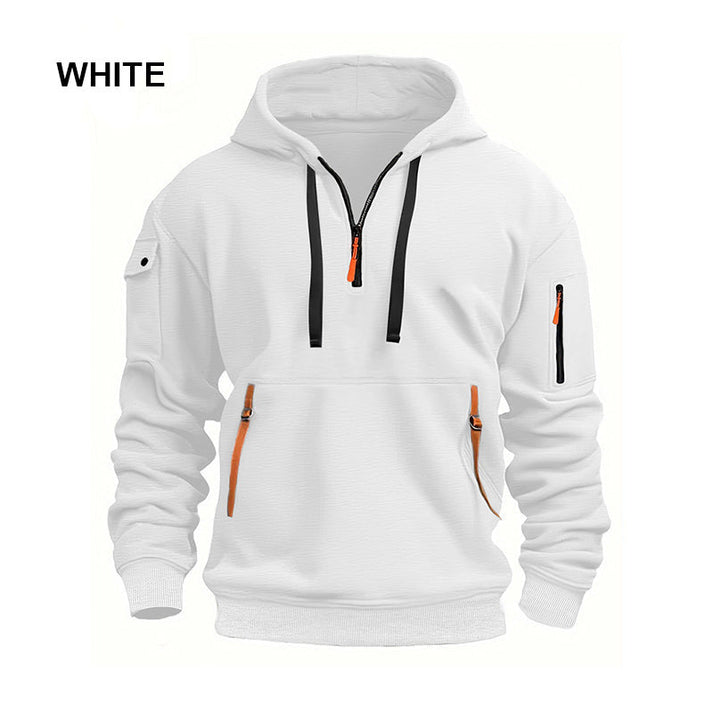 Men's Half-Zip Pocket Hoodie