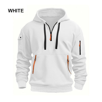 Men's Half-Zip Pocket Hoodie