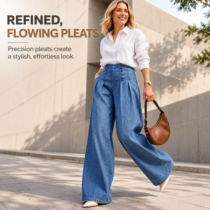 Women's High-Waisted Wide-Leg Jeans