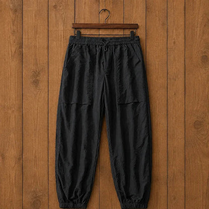 Men's Textured Drawstring Jogger Pants